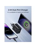 2-Poort Adapter USB-A - Zwart
