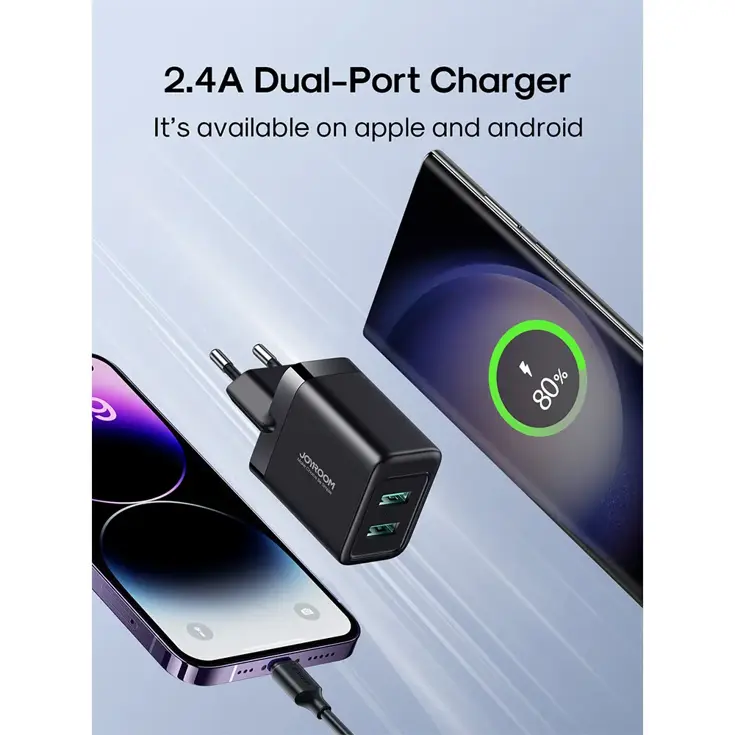 2-Poort Adapter USB-A - Zwart