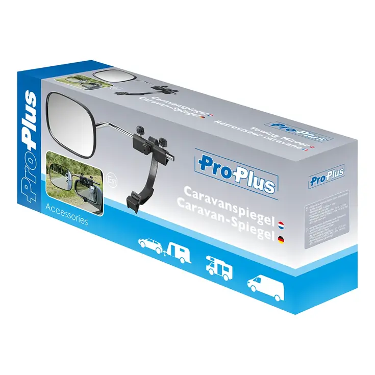 ProPlus Caravanspiegel - 1 stuk - Zwart