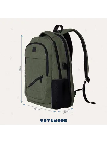 TRVLMORE Rugtas - 36L - 17 Inch
