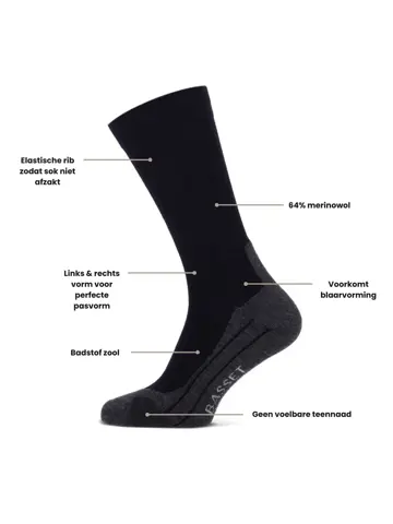 3 paar - Merinowollen Wandelsokken