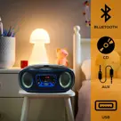 Denver TCL212BTB FM-Radio Incl. Bluetooth Boombox