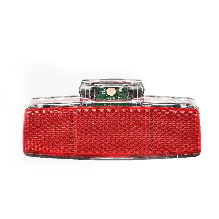 Compact LED Achterlicht met Reflector en Drukknop
