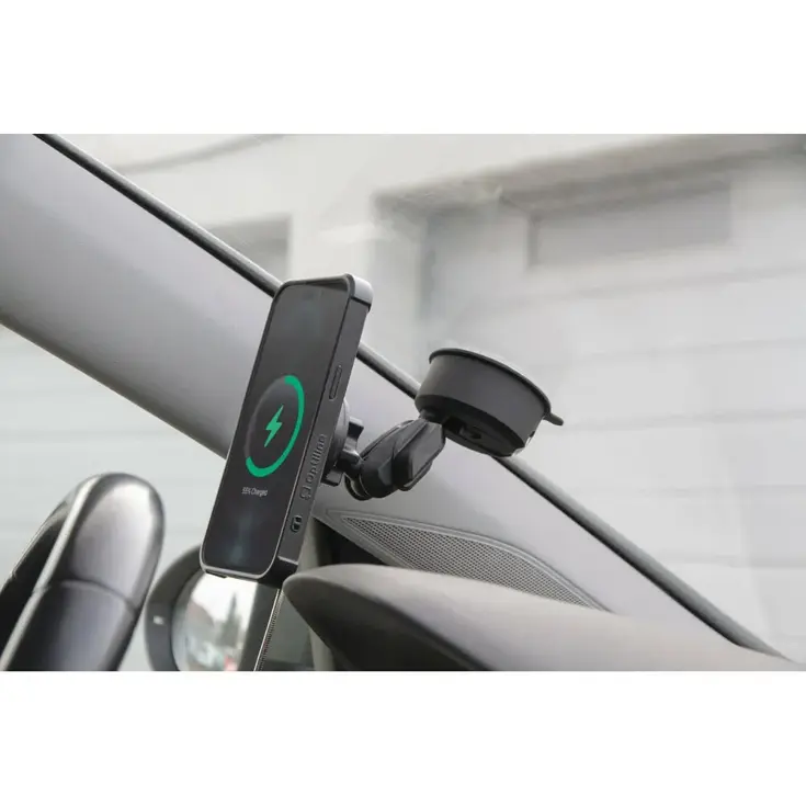 Auto telefoonoplader met zuignap