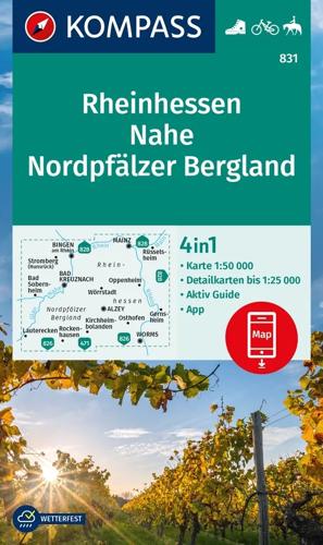 Wandelkaart WK831 Rheinhessen - Nahe