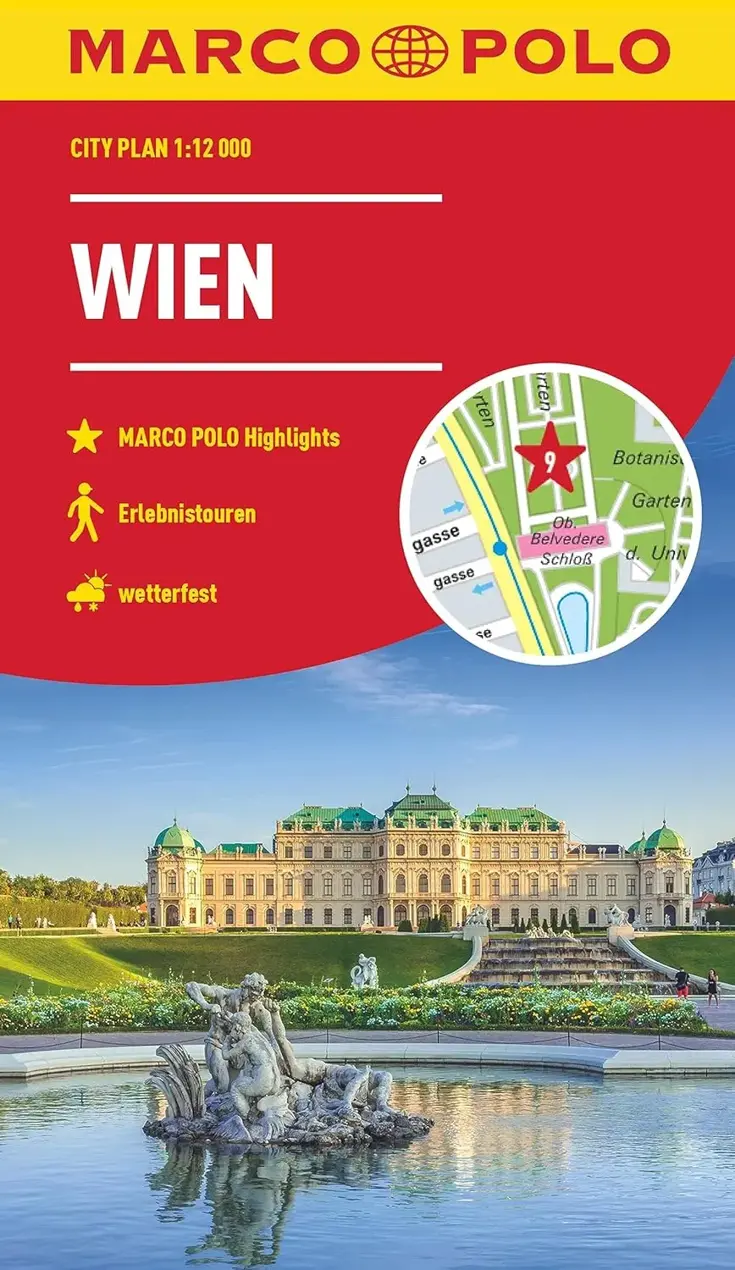 Stadsplattegrond City Map Wenen 1:12.000