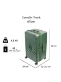 Trunk Harde middenmaat koffer 83 liter