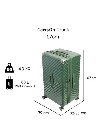 Trunk Harde middenmaat koffer 83 liter