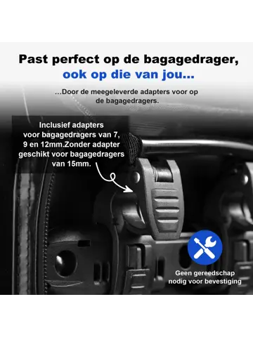 Brisby Fietstas 20-26 Liter Waterdicht