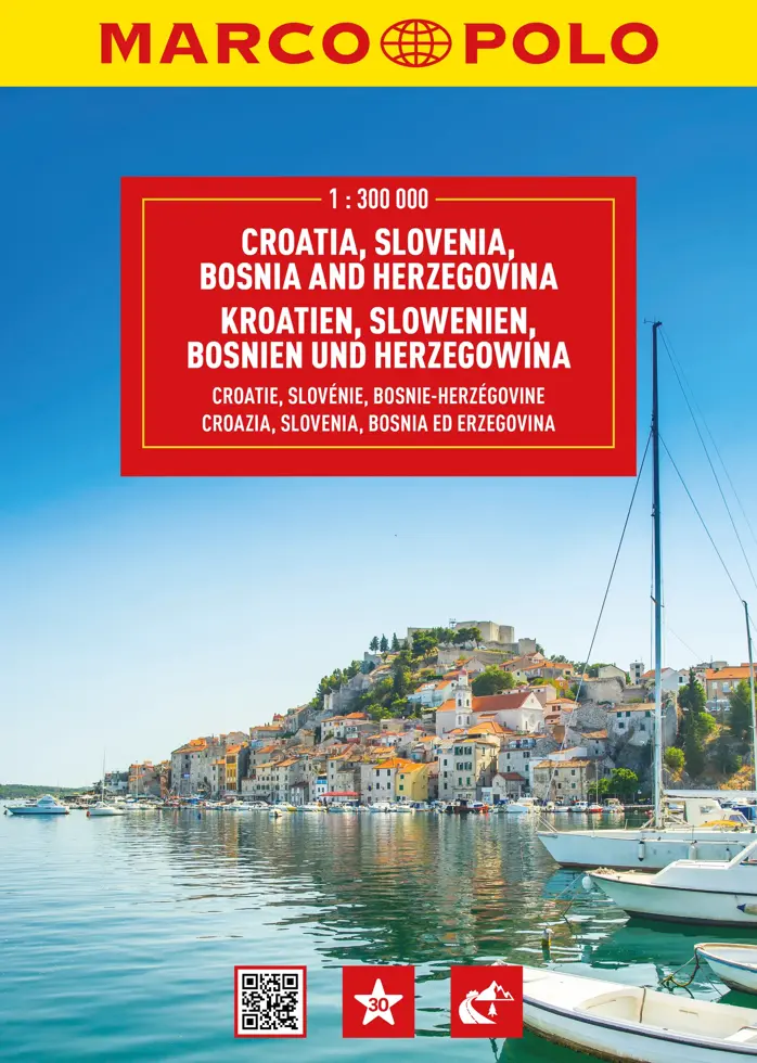 Wegenatlas Kroatië - Slovenië - Bosnië