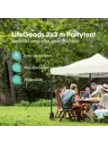 Partytent met Zijwanden – 3x3 m – Beige
