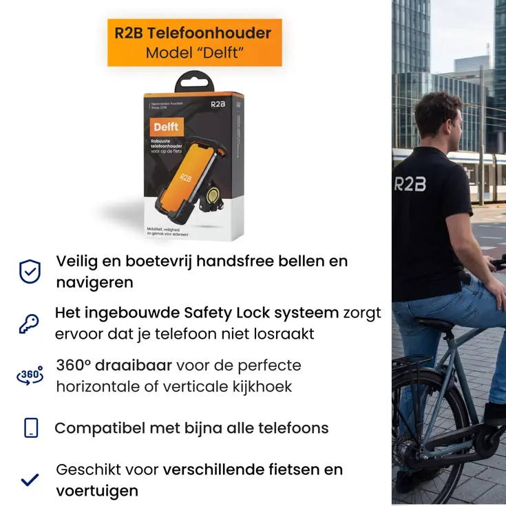 Robuuste Telefoonhouder Fiets & Motor