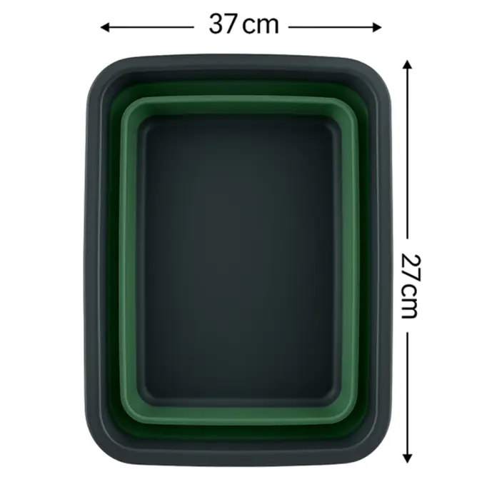 Afwasbak - 8L Groen - Opvouwbaar - Hem