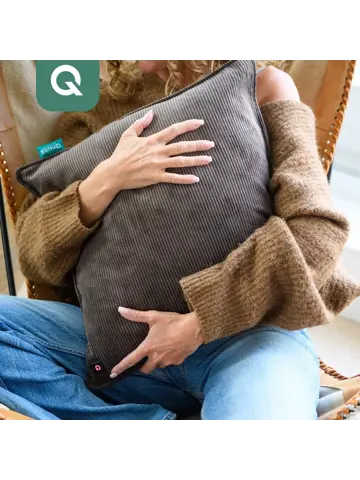 Qnuss Warmtekussen Ribstof 45x45
