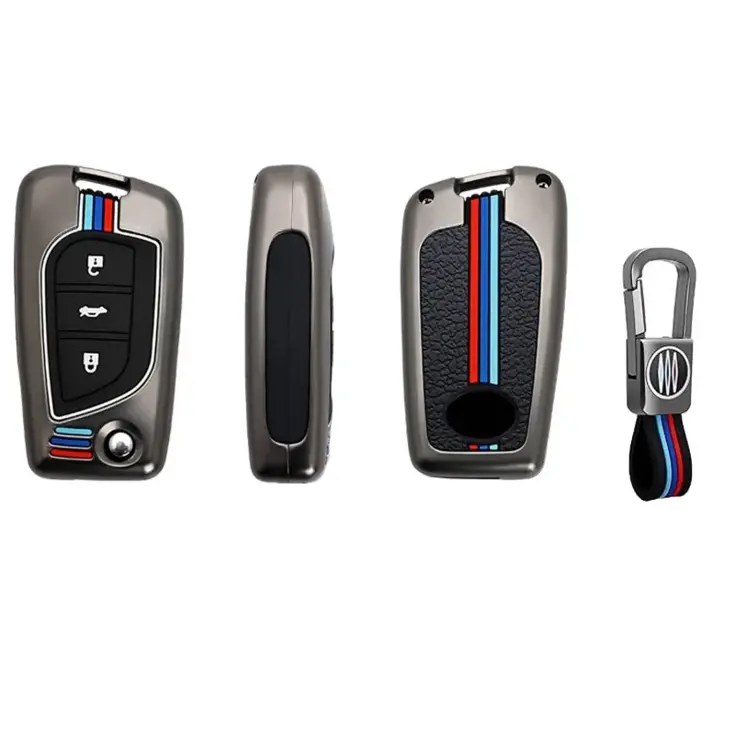 Metalen Sleutelhoesje voor Toyota grijs C3