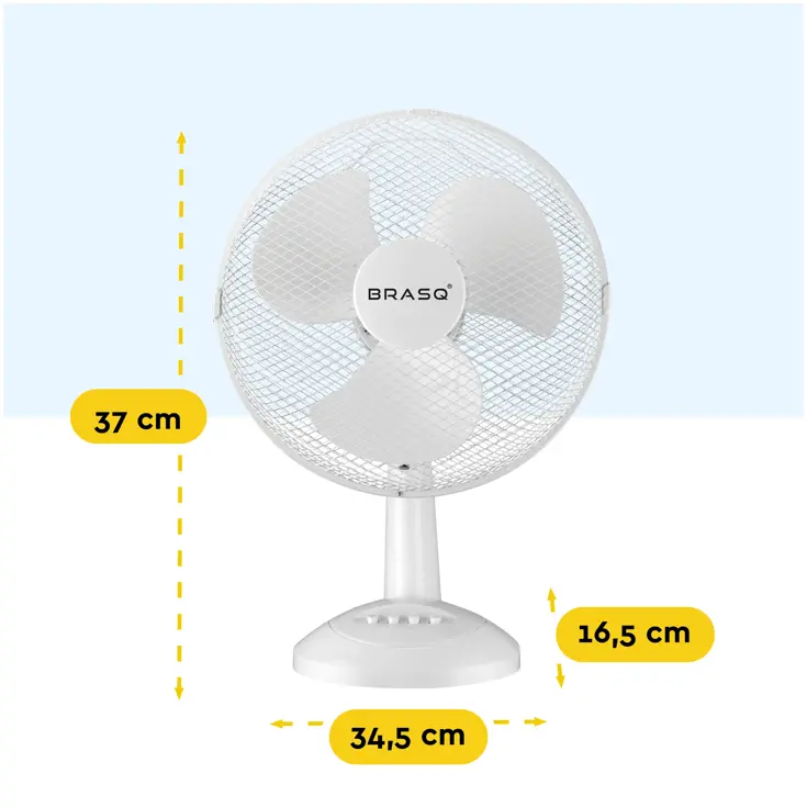 Tafelventilator 30 cm - 3 snelheden - 40 Watt
