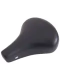 Edge Fietszadel Stad Retro - Zwart