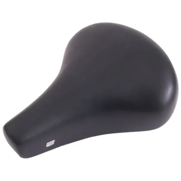 Edge Fietszadel Stad Retro - Zwart