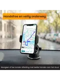 Telefoonhouder Auto voor Raam + Dashboardpad