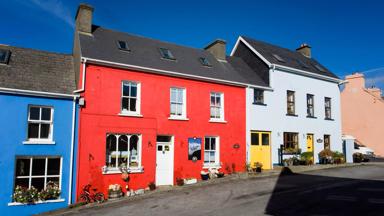Colourful houses, Eyeries, Beara, Co. Cork