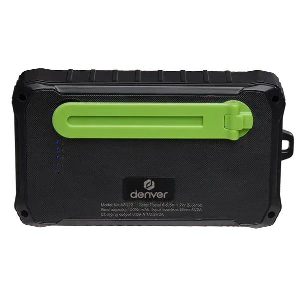 PSO10012 Zwart Powerbank Solar en Crank