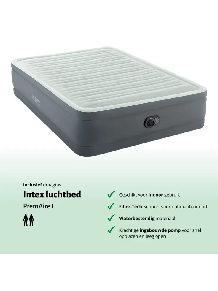 Luchtbed - Intex - 2P 152x203 + Pomp