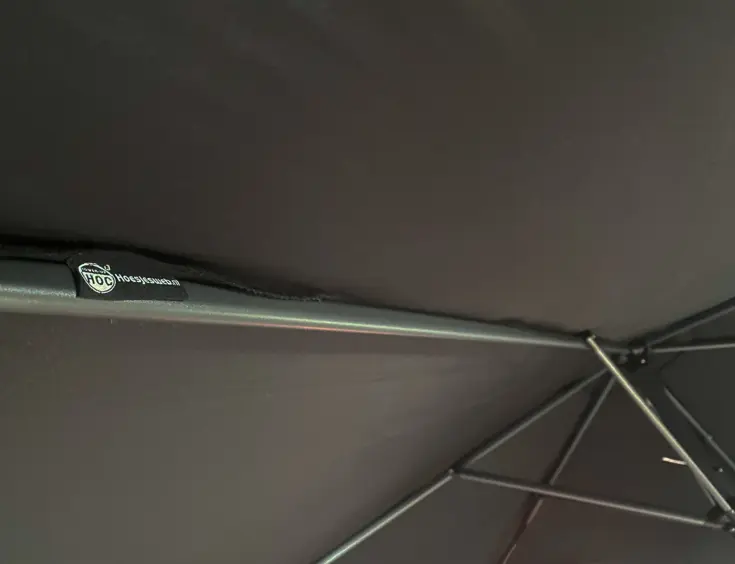 CUHOC Parasol Zwart 3m + Redlabel Parasolhoes