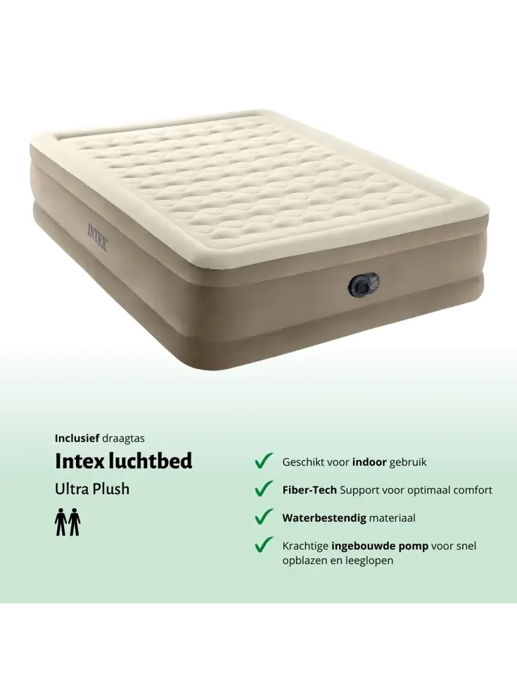 Luchtbed - Intex - 2P - 152x203 + Pomp