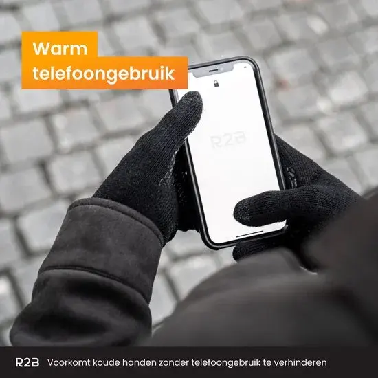 R2B Touchscreen Handschoenen - Maat XL