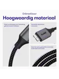 Flex USB-C naar Micro-B Kabel 1M Zwart