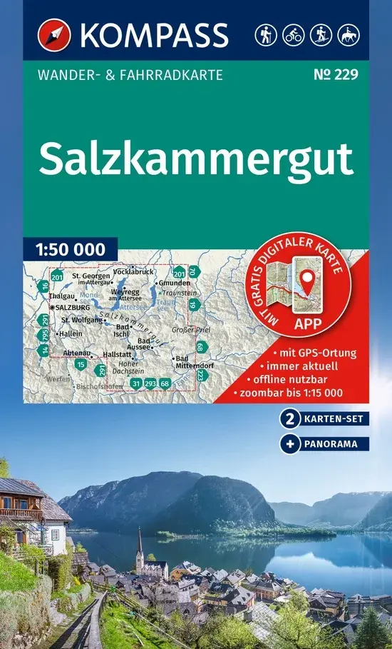 Wandelkaart WK229 Salzkammergut