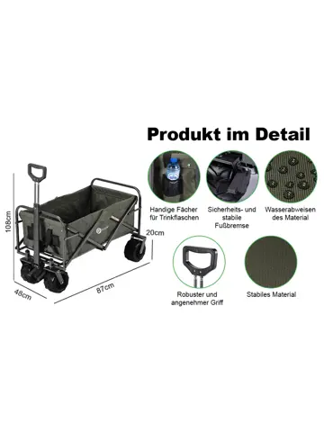 Packaway Opvouwbare Bolderkar 80KG