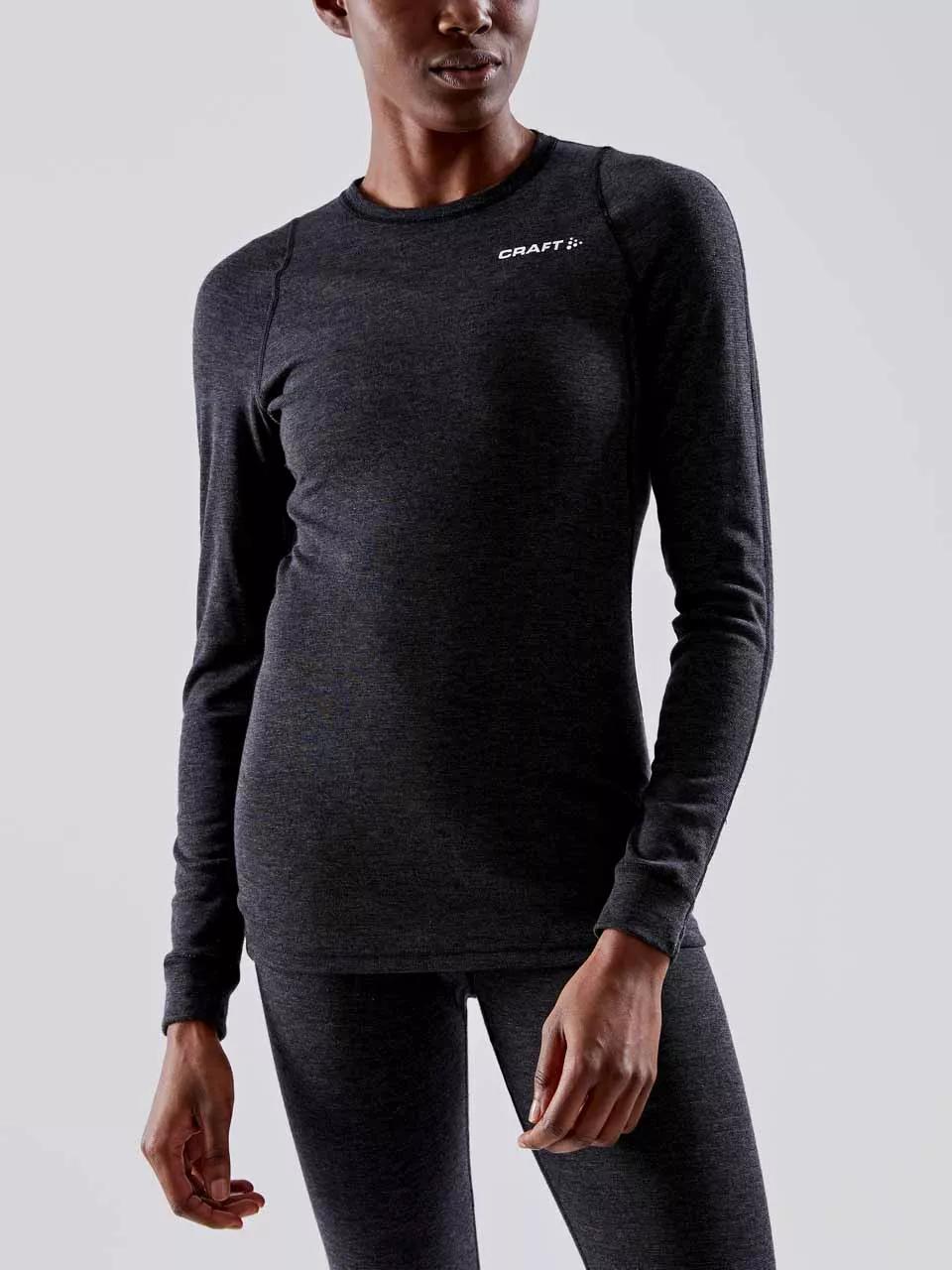 Craft Core Wool Merino LS  Thermoshirt dames  Zwart   S main product image