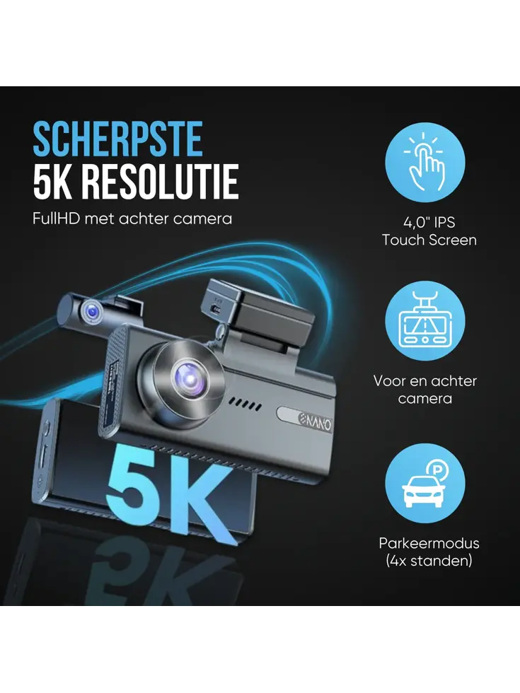 M93 Pro 5K Touch Wifi GPS 64gb dashcam
