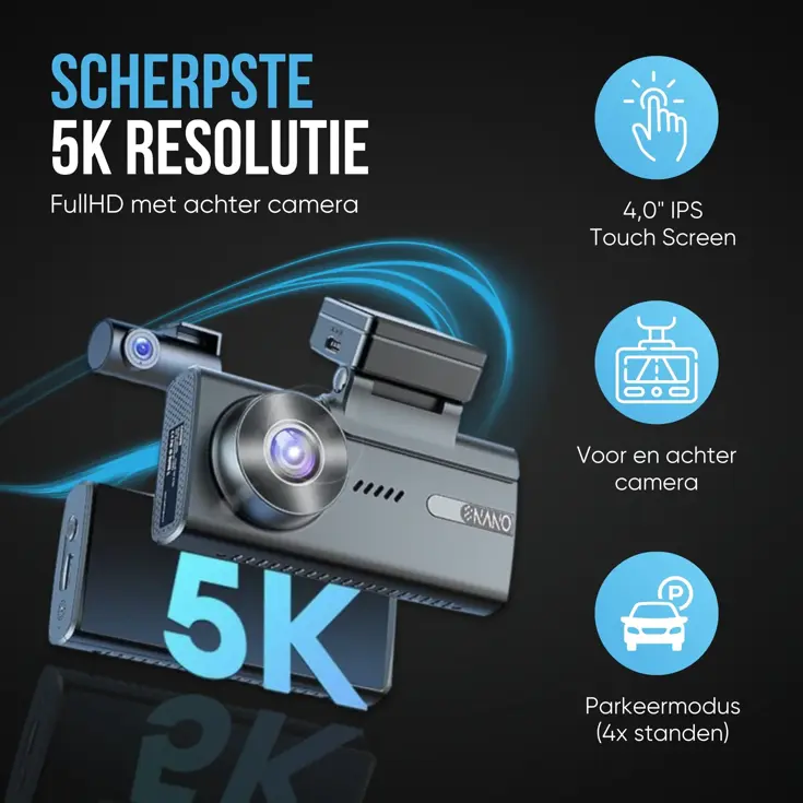 M93 Pro 5K Touch Wifi GPS 64gb dashcam