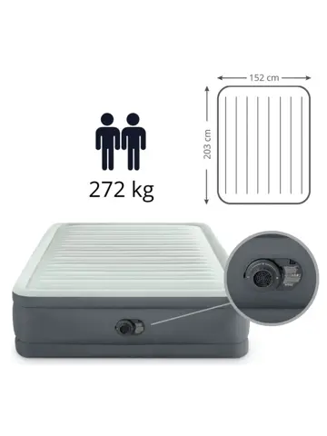 Luchtbed - Intex - 2P 152x203 + Pomp