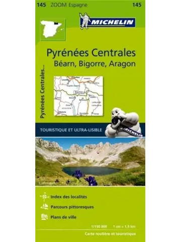 Wegenkaart Zoom 145 Pyrenees Centrales