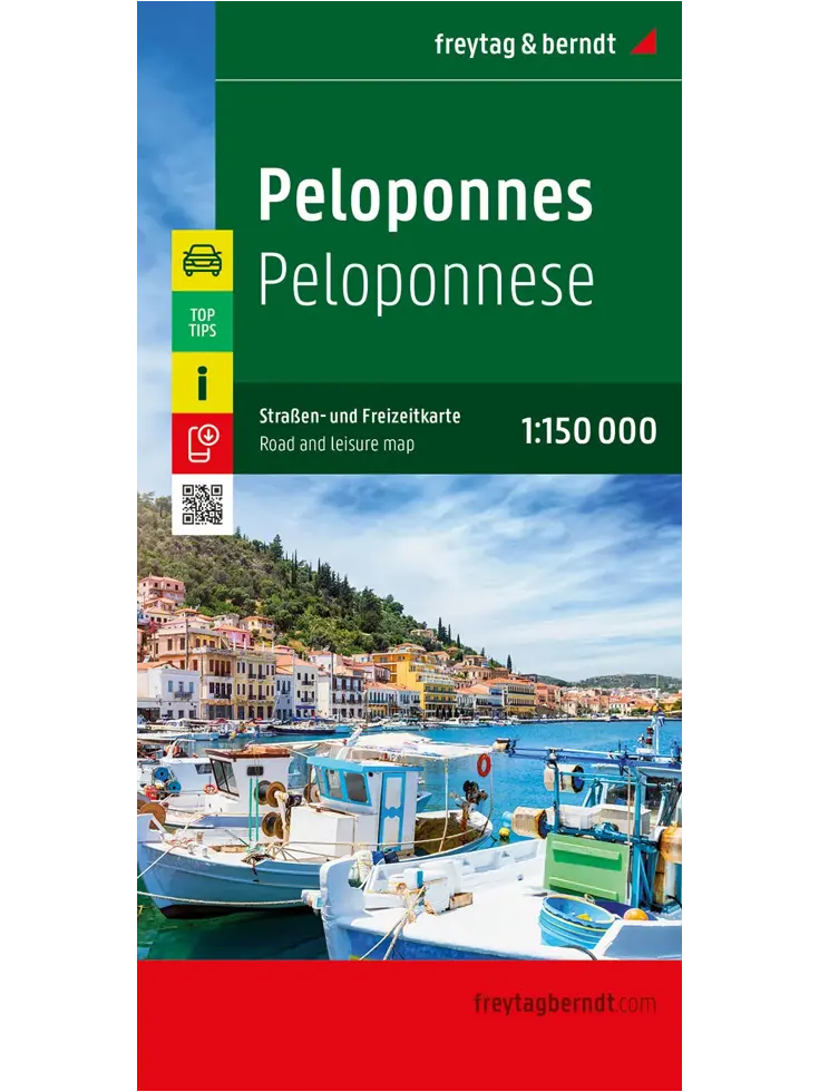 Wegenkaart Peloponnesos