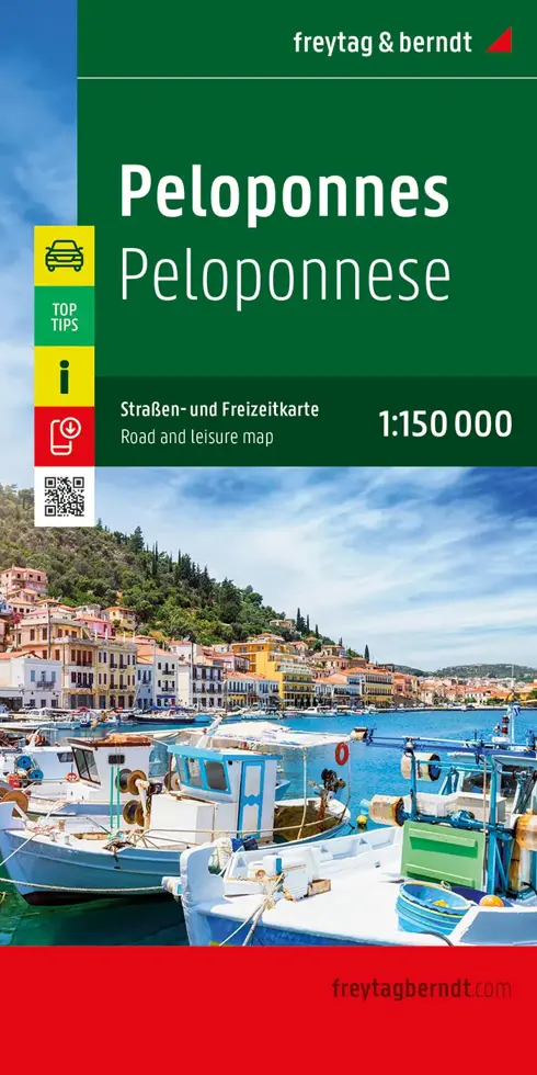 Wegenkaart Peloponnesos
