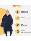 Goliving fleece deken met mouwen