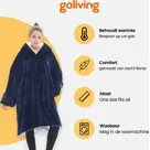 Goliving fleece deken met mouwen