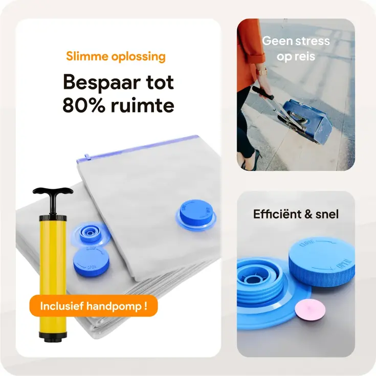 Vacuumzakken kleding & dekbedden – 14-delige set