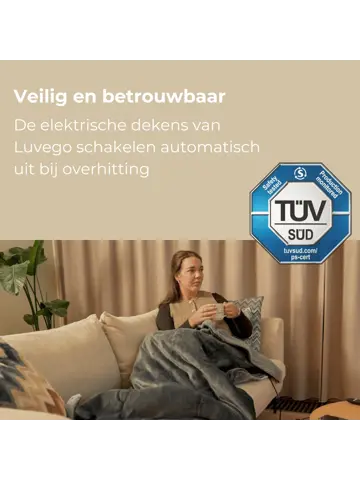 Luvego - Elektrische Deken - 160x120 CM