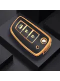 TPU Sleutelhoesje voor Nissan goud B3B