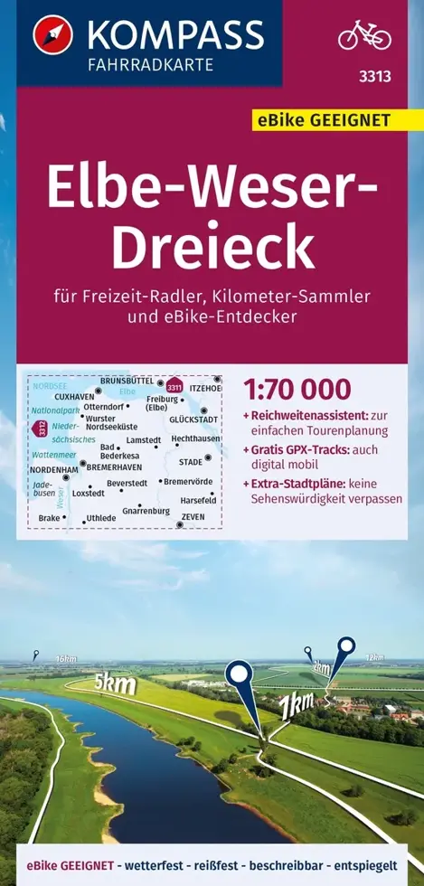 Fietskaart FK 3313 Elbe-Weser Dreieck