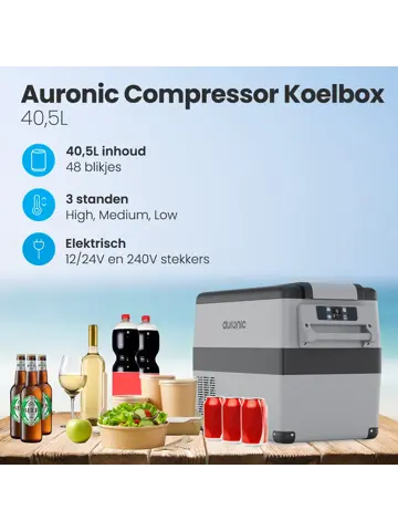 Compressor Koelbox – 40.5L – Grijs