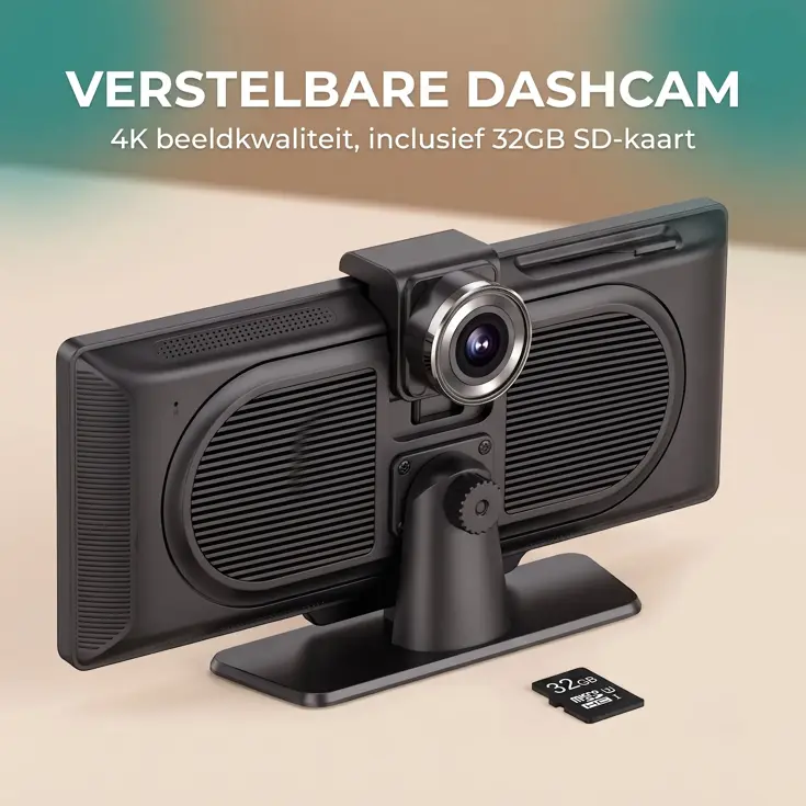 CarPlay Scherm - 10,26 Inch - 4K Dashcam - SD Card