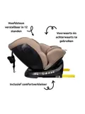 Joah Zwart 40-150 cm 360° i-Size