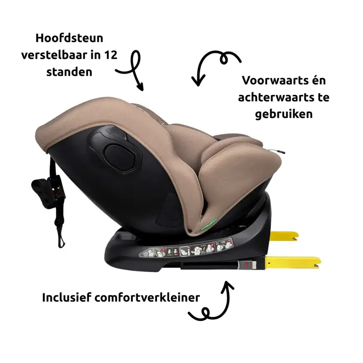 Joah Zwart 40-150 cm 360° i-Size
