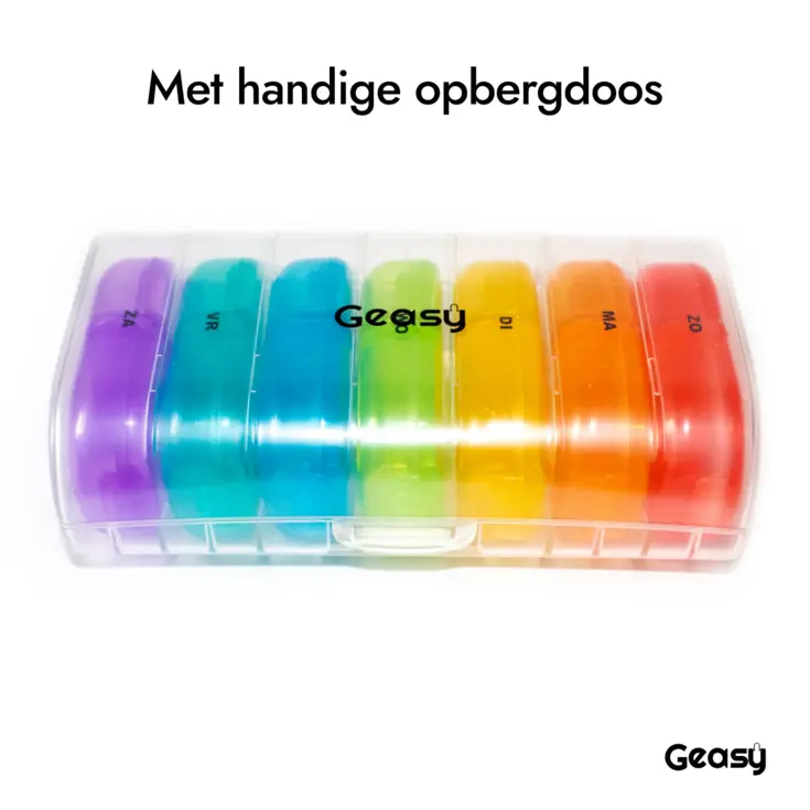 GEASY Pillendoos 7 Dagen – 2 Vakken